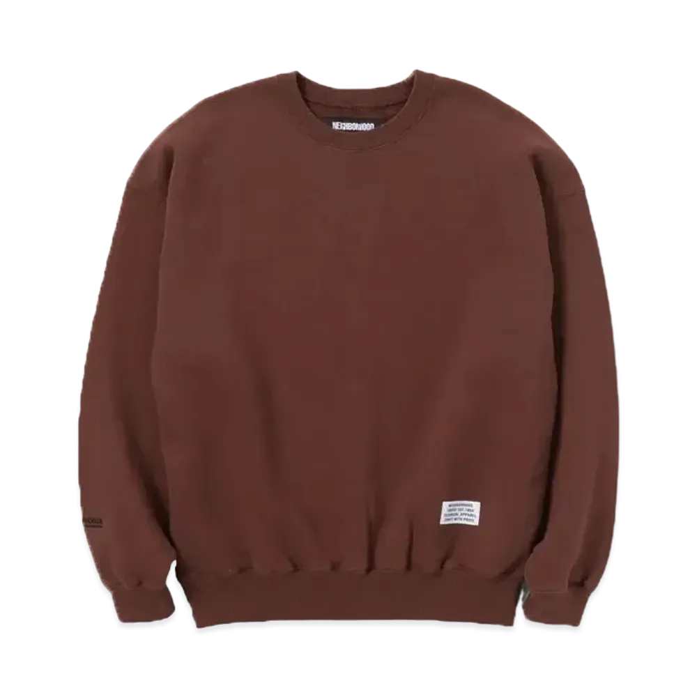 NEIGHBORHOOD SD-S Crewneck LS . CO "Brown"