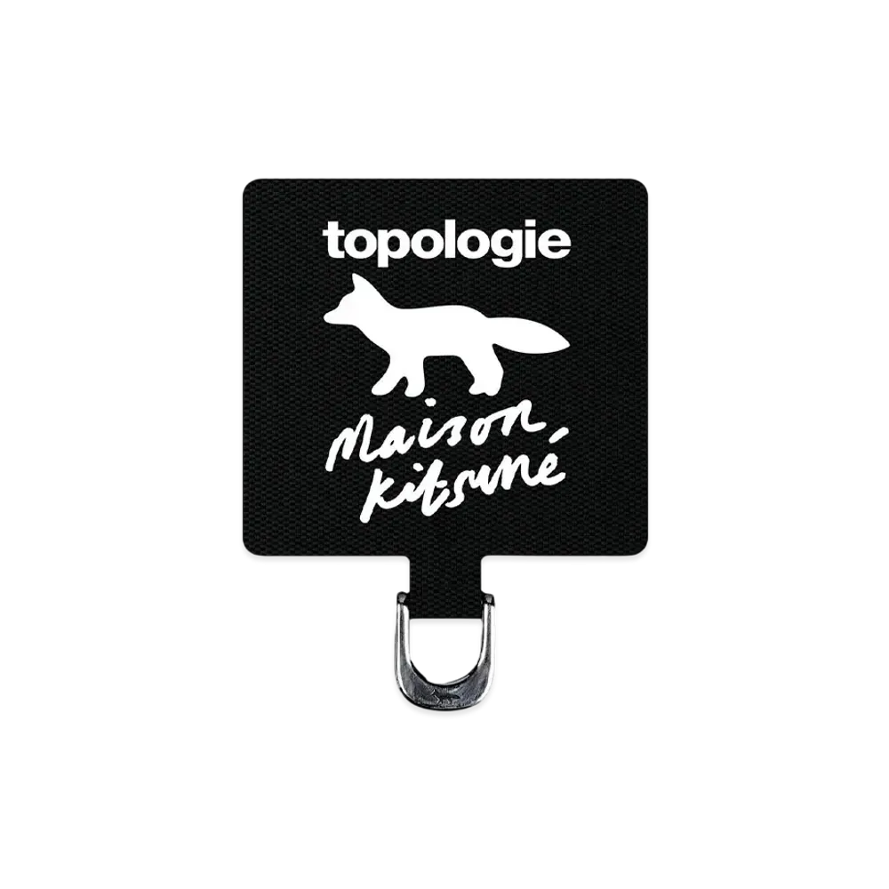 Maison Kitsune X Topologie Phone Strap Adapter "Black"