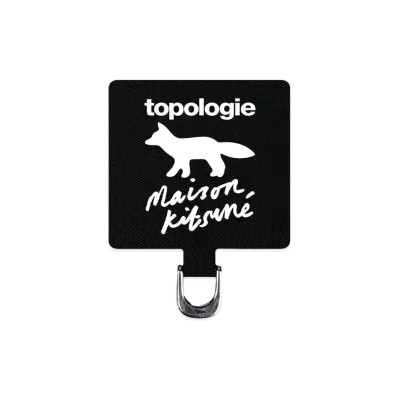 Maison Kitsune X Topologie Phone Strap Adapter "Black"