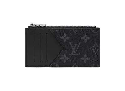 Louis Vuitton Coin Card Holder Monogram Eclipse "Black"