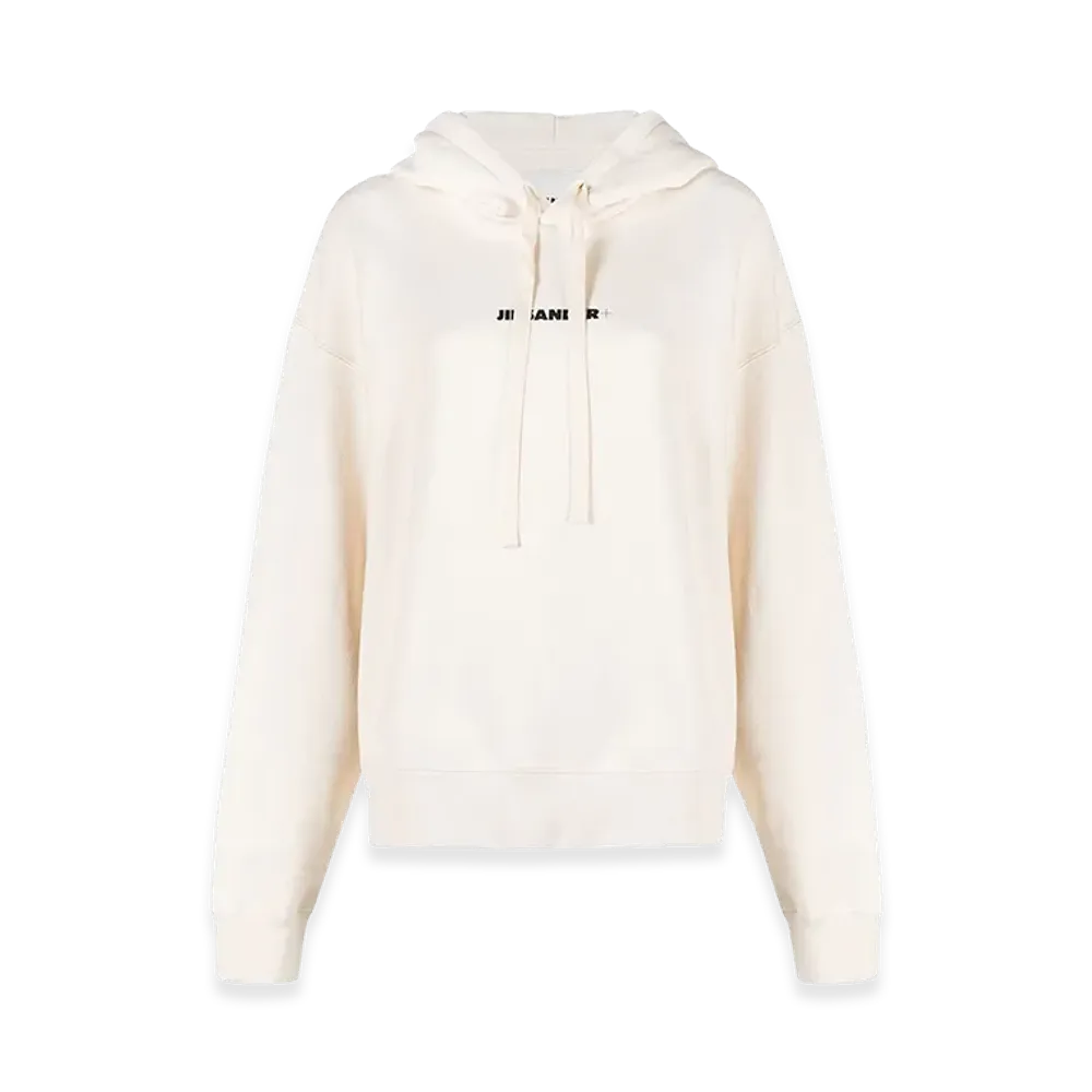 Jil Sander Women's Cotton Oversize Hoodie "Ivory"