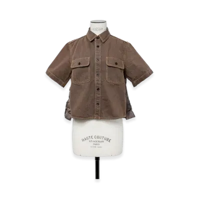 sacai Denim Shirt "Brown"