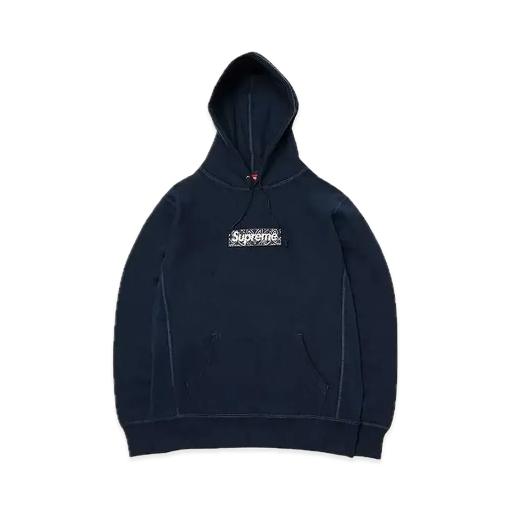 Supreme Bandana Box Logo Hooded Sweatshirt 