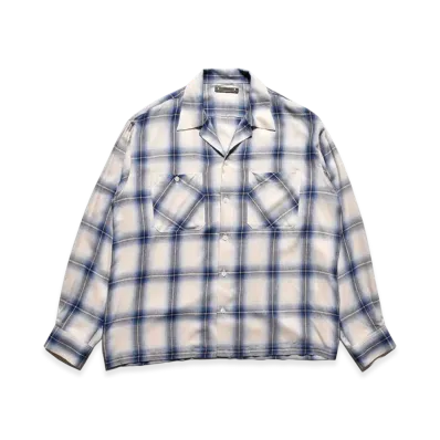 MINEDENIM R.Ombre Open Collar SH "Grey"