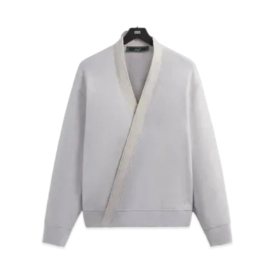 Kith Strauss Cross Front Cardigan "Light Heather Grey"