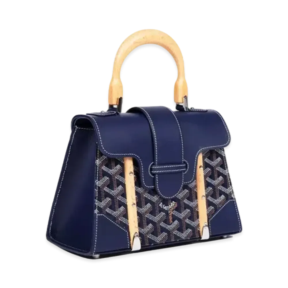 Goyard Saigon Structure Mini Bag "Navy"