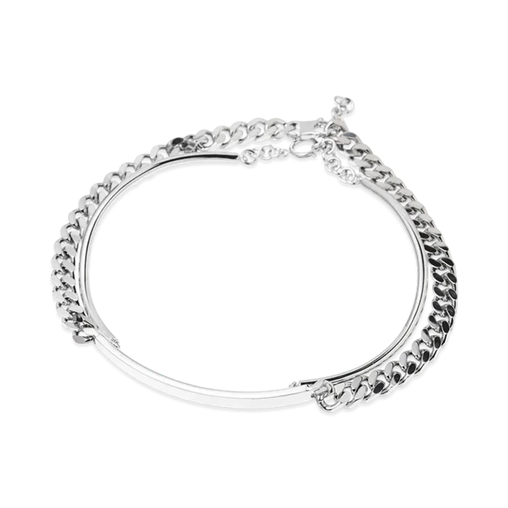 MM6 Maison Margiela Mixed Chain Necklace "Silver"