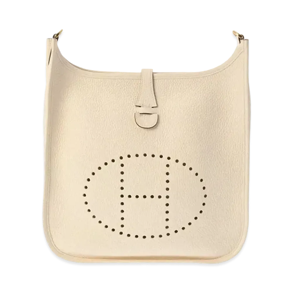 Hermes Evelyne 3 Taurillon Clemence "Nata/Gold"