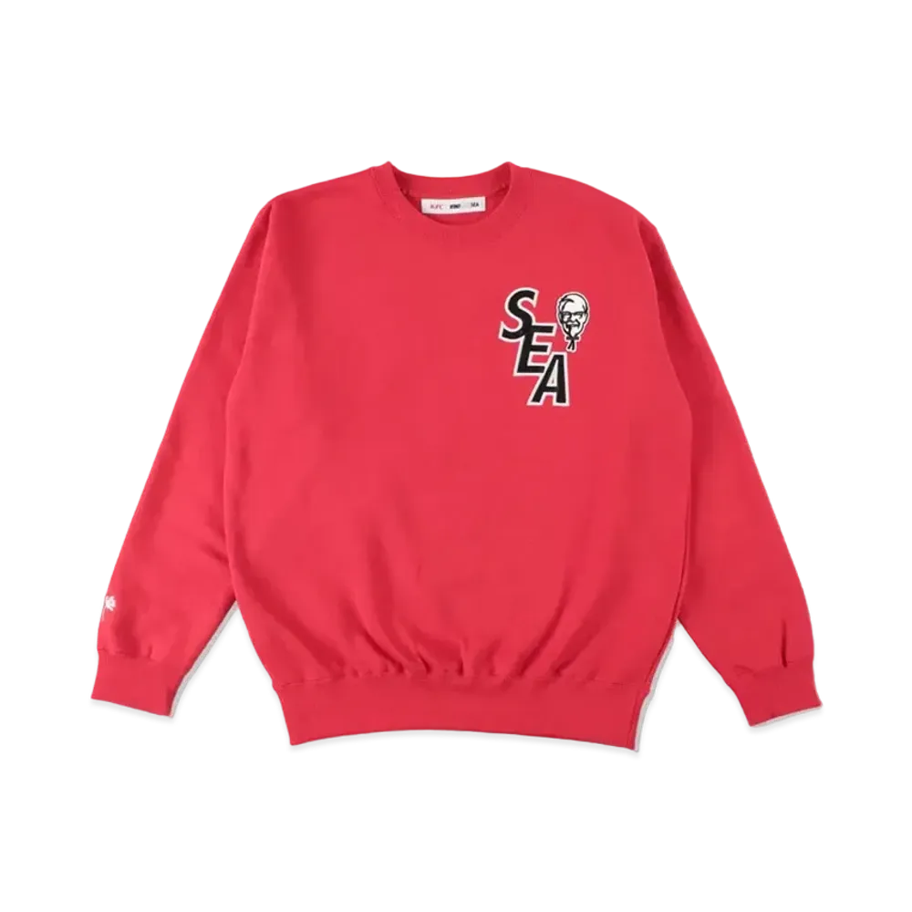 WIND AND SEA x KFC CREW NECK SWEAT "Red"