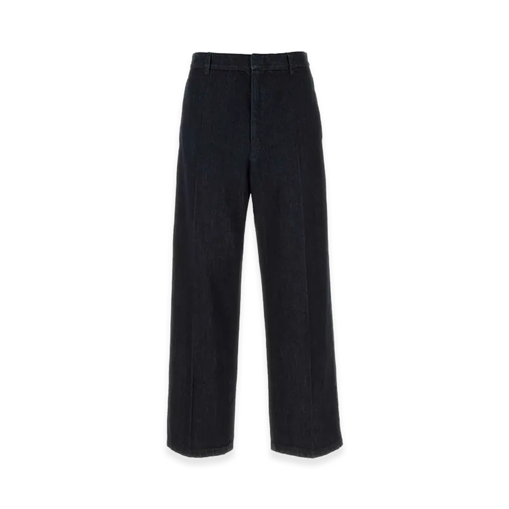 Jil Sander Blue Denim Wide-Leg Jeans "Blue"