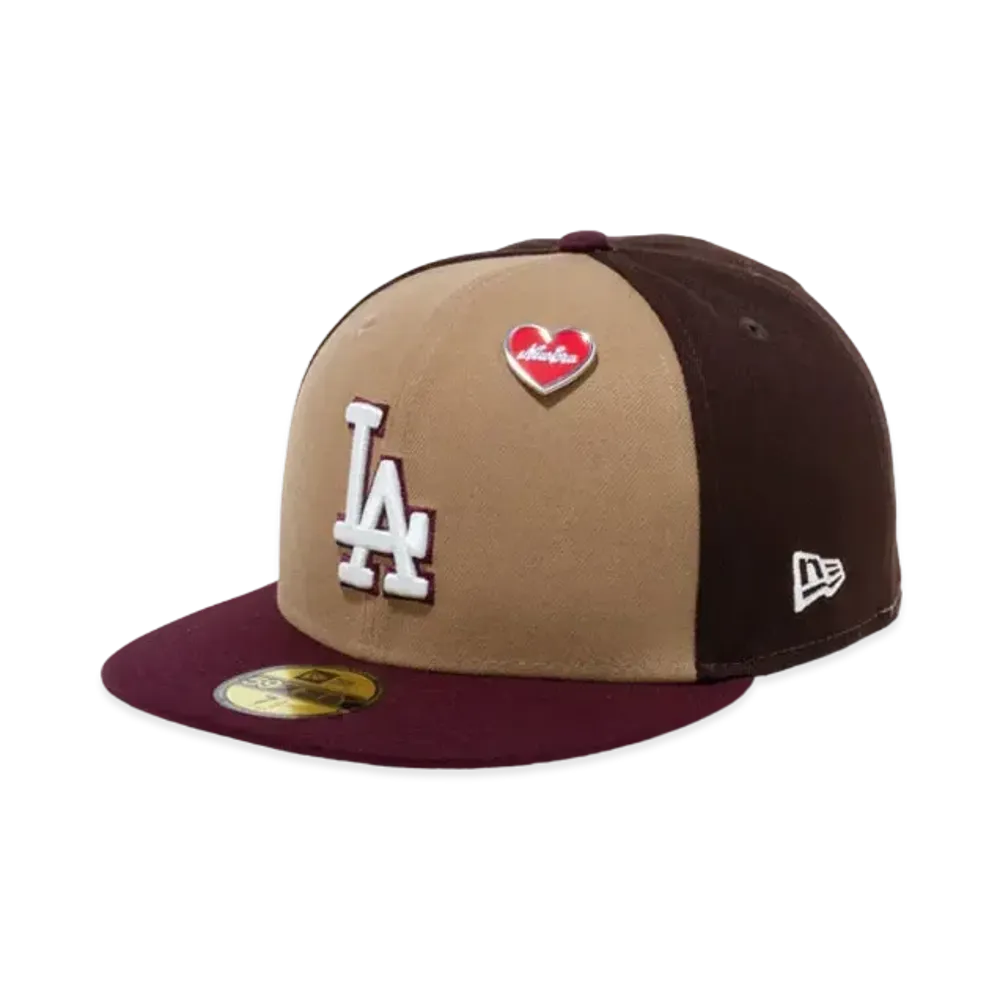 NEW ERA St. Valentine's Day Los Angeles Dodgers 59Fifty "Khaki/Maroon"