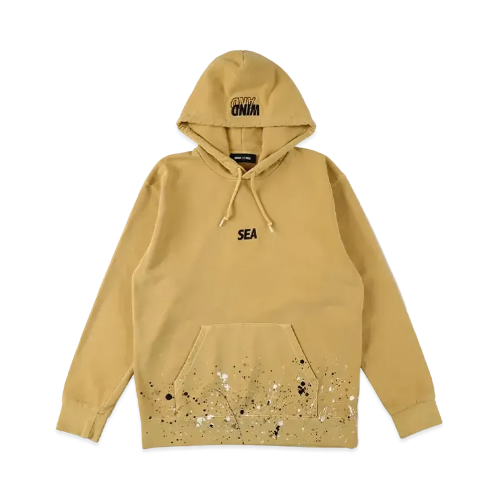 WIND AND SEA x atmos x ClarksPaint Hoodie "Maple"