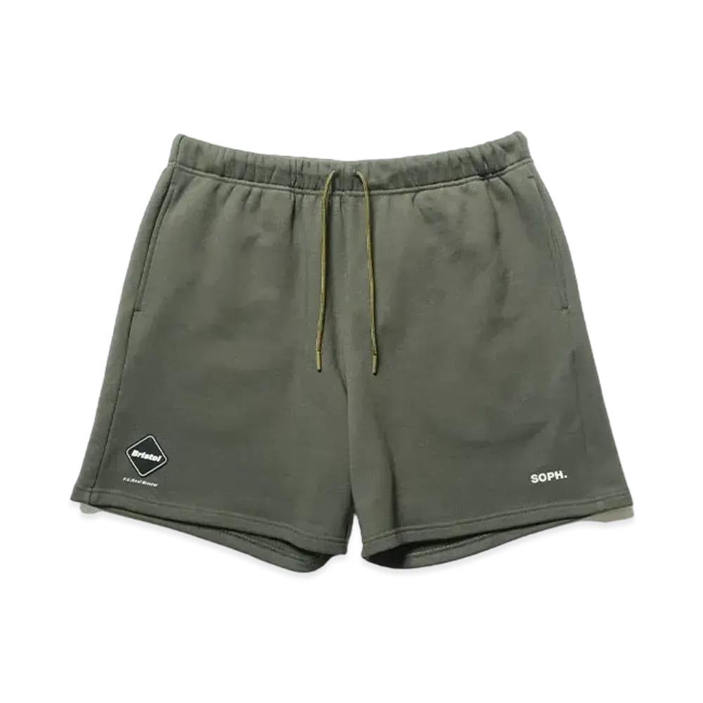 F.C.REAL BRISTOL Emblem Sweat Shorts "Khaki"