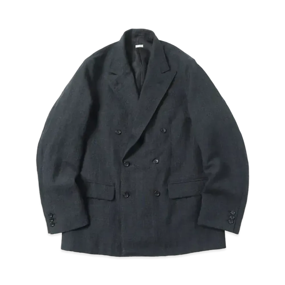 A.PRESSE Double Breasted Jacket "Charcoar"