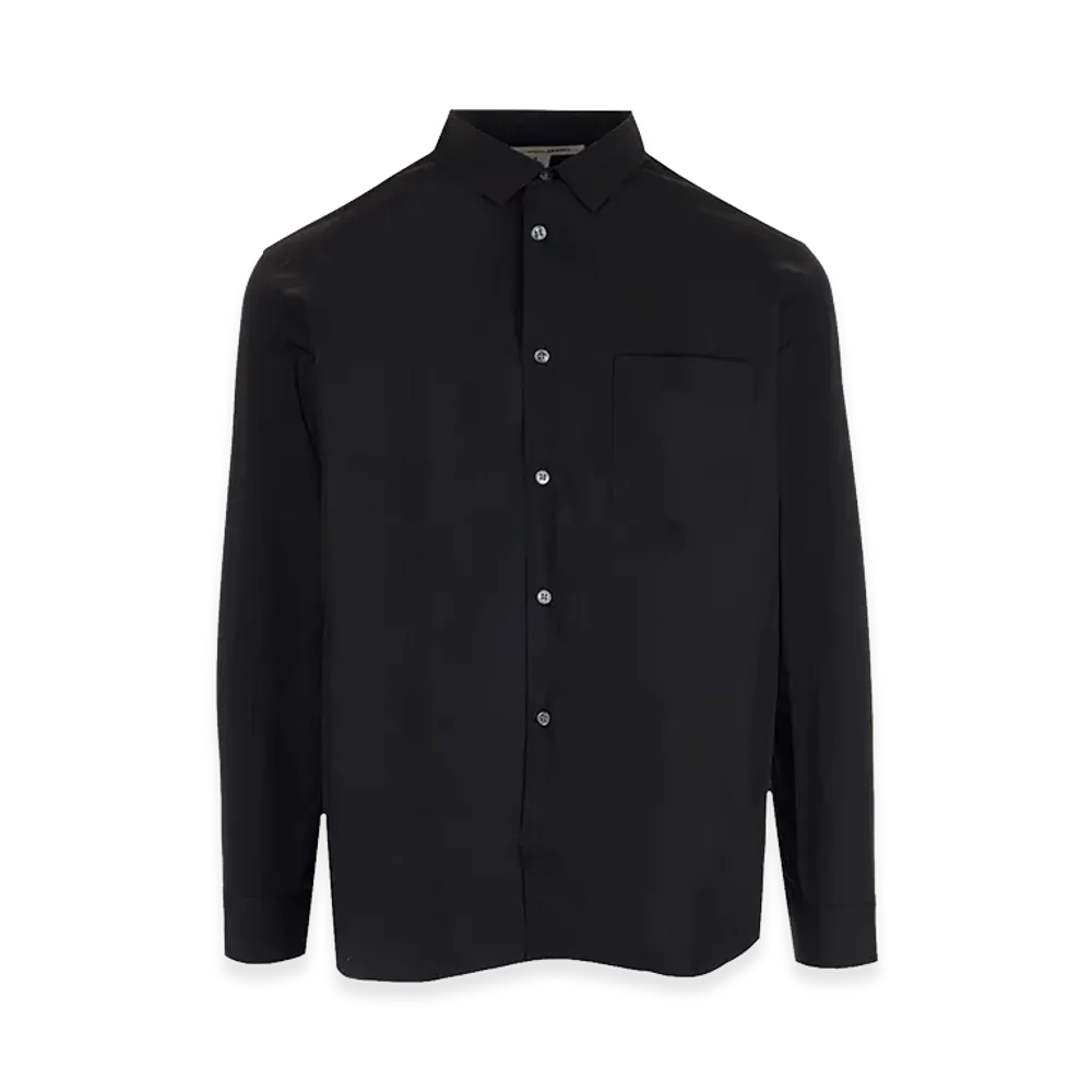 COMME des GARCONS SHIRT Cotton Poplin Shirt "Black"