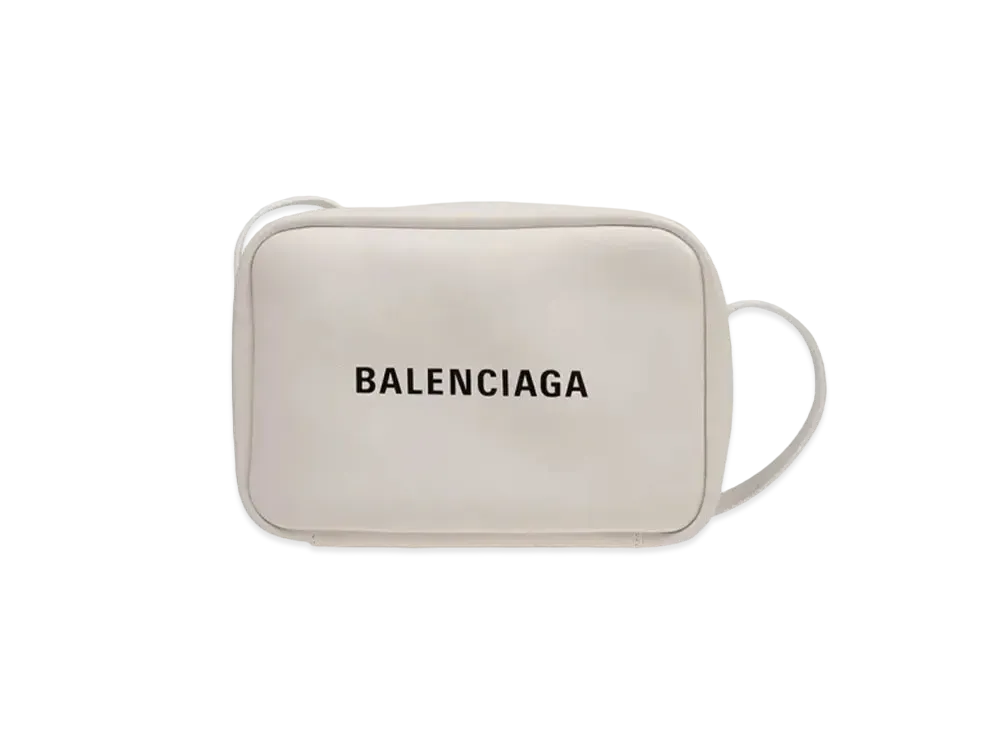 BALENCIAGA Everyday Camera Bag Leather "White"