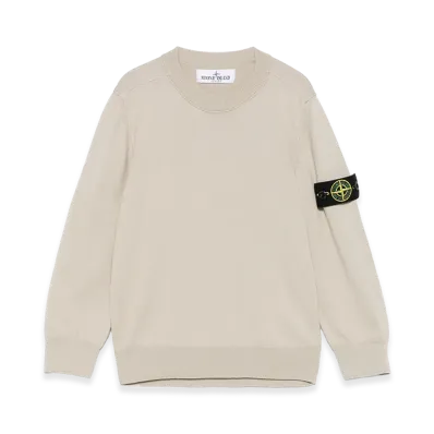 Stone Island Kids Sweaters "Beige"