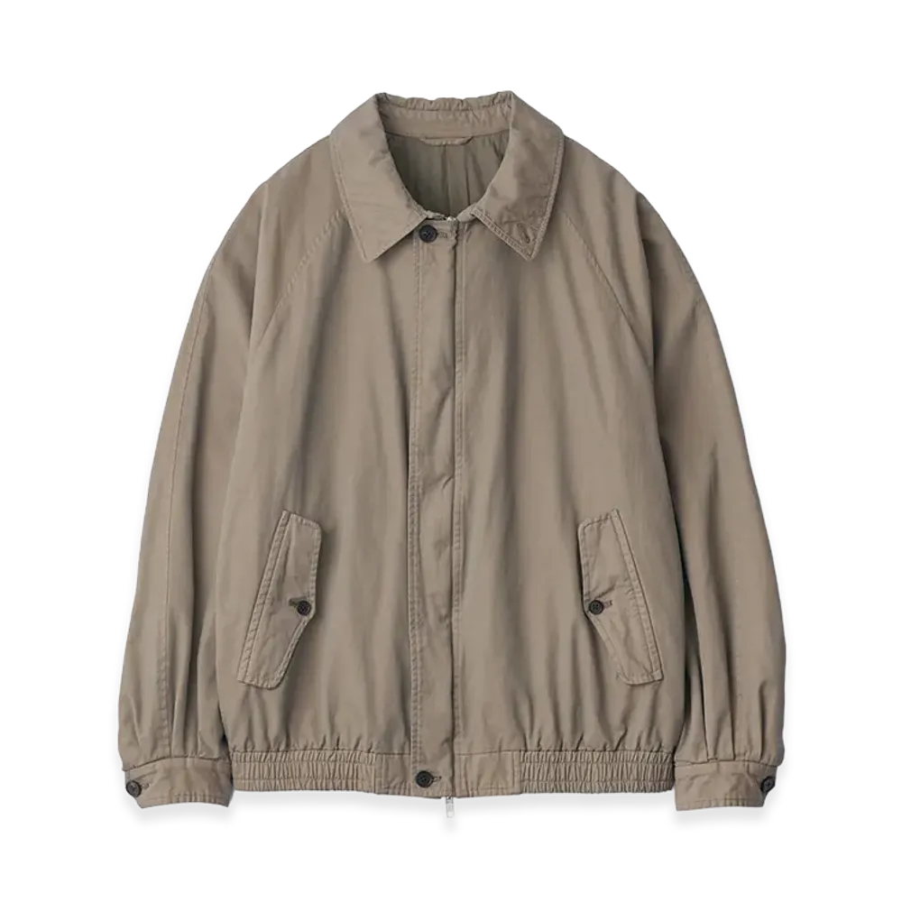 ssstein Vintage Harrinton Zip Jacket "Khaki Beige"