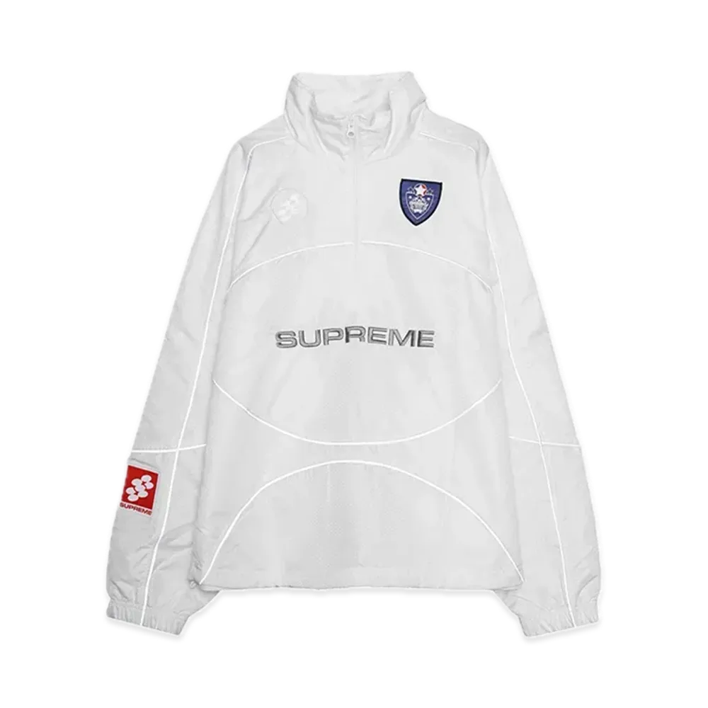 Supreme Reflective Piping Pullover "White"