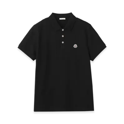 MONCLER Mens Polo Shirt "Black"