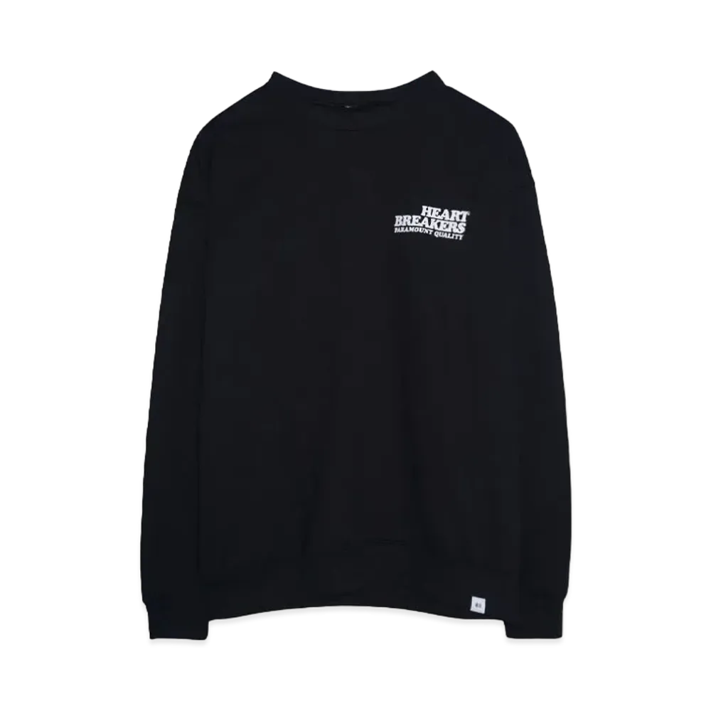 Bedwin & the heartbreakers L/S PRINTED C-NECK SWEAT "TRUMAN" "BLACK"