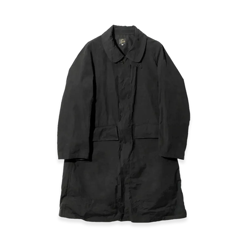 NEEDLES Bal Collar Coat - Waxed Cloth "Black"