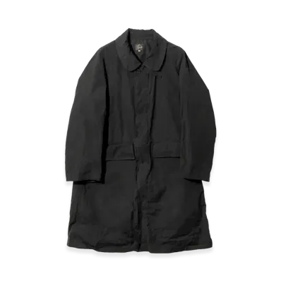 NEEDLES Bal Collar Coat - Waxed Cloth "Black"