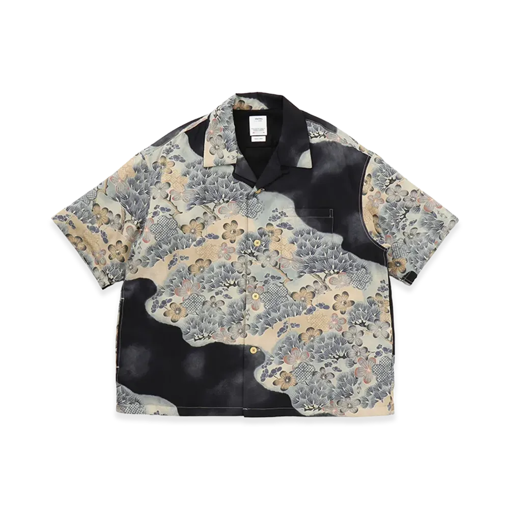 visvim Wallis Shirt S/S Jacquard (Mawata) "Black"