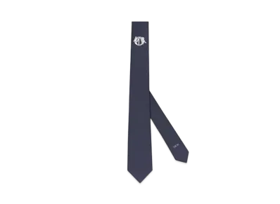 Dior Charm Tie Silk Blend "Navy Blue"