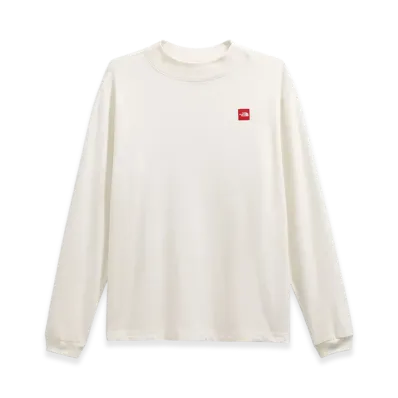 The North Face Red Box Long Sleeve Tee "White Dunes"