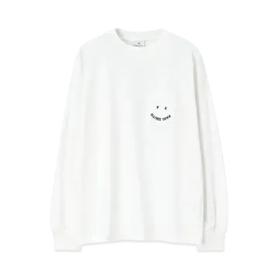 Paul Smith Women's Happy Long Sleeve T-Shirt "OffWhite"