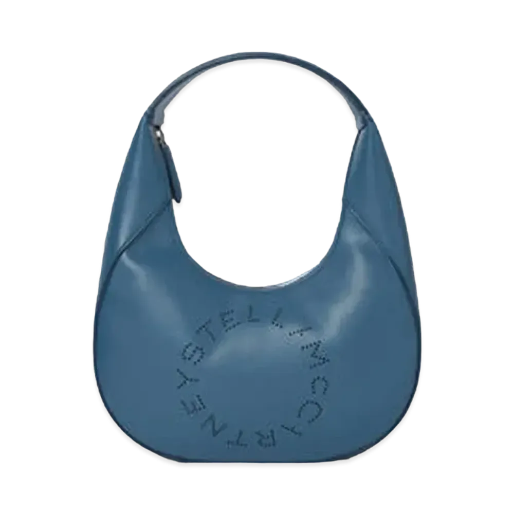 Stella McCartney Small Stella Logo Shoulder Bag "Teal"