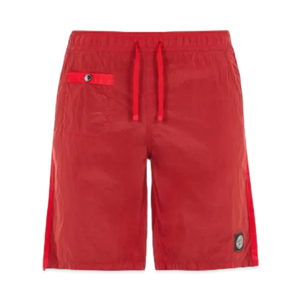 Stone Island B0443 Nylon Metal in Econyl Regenerated Nylon Regular Fit Swim Trunks - 24SS "Red"