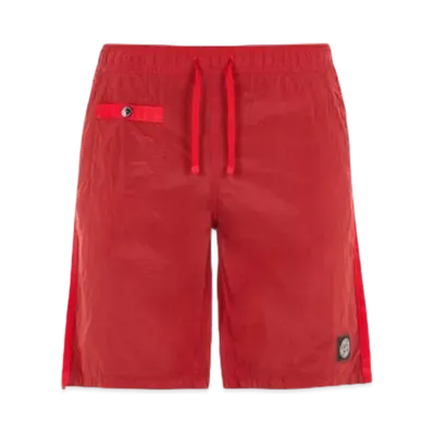Stone Island B0443 Nylon Metal in Econyl Regenerated Nylon Regular Fit Swim Trunks - 24SS "Red"