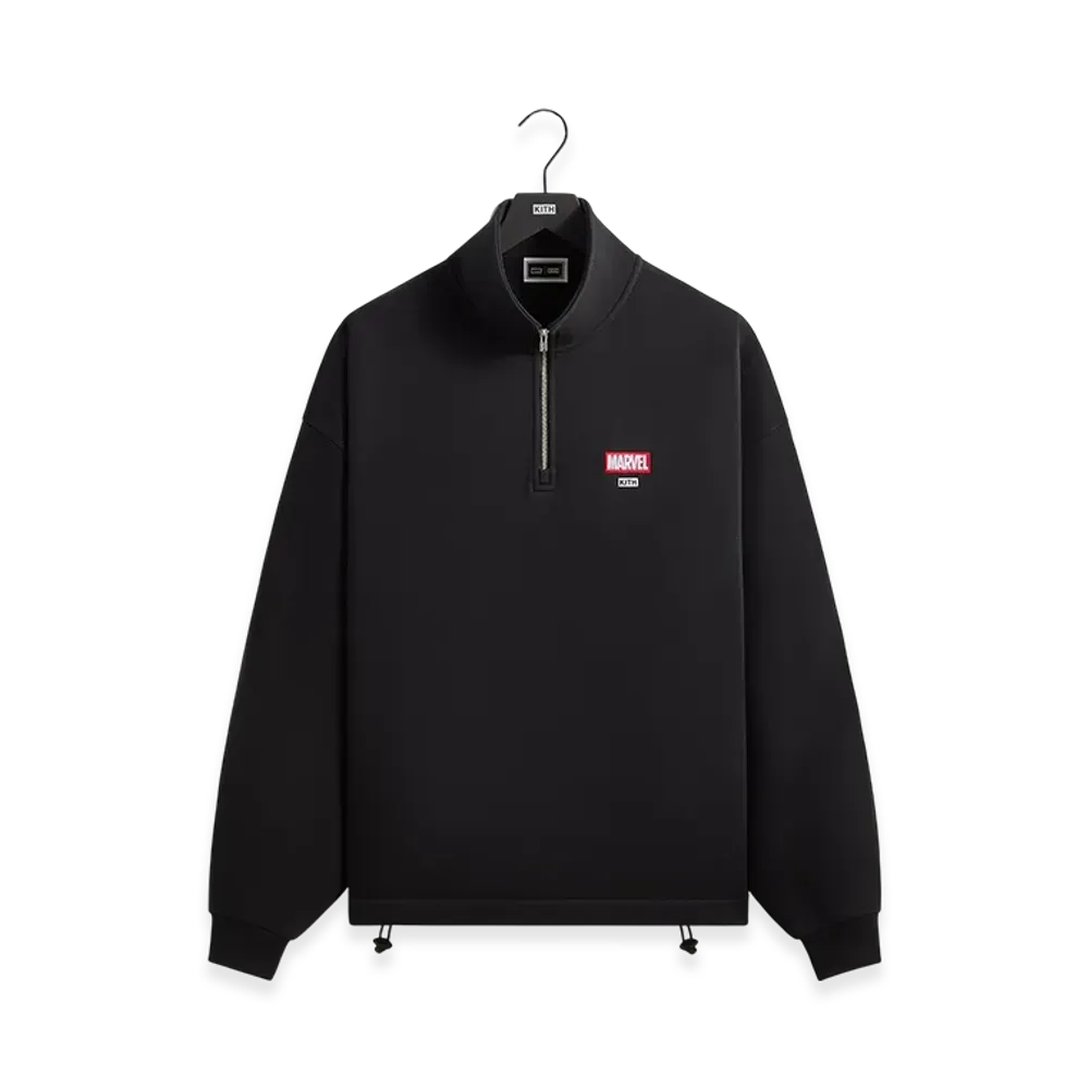 Kith x Marvel Wolverine Nelson Quarter Zip "Black"