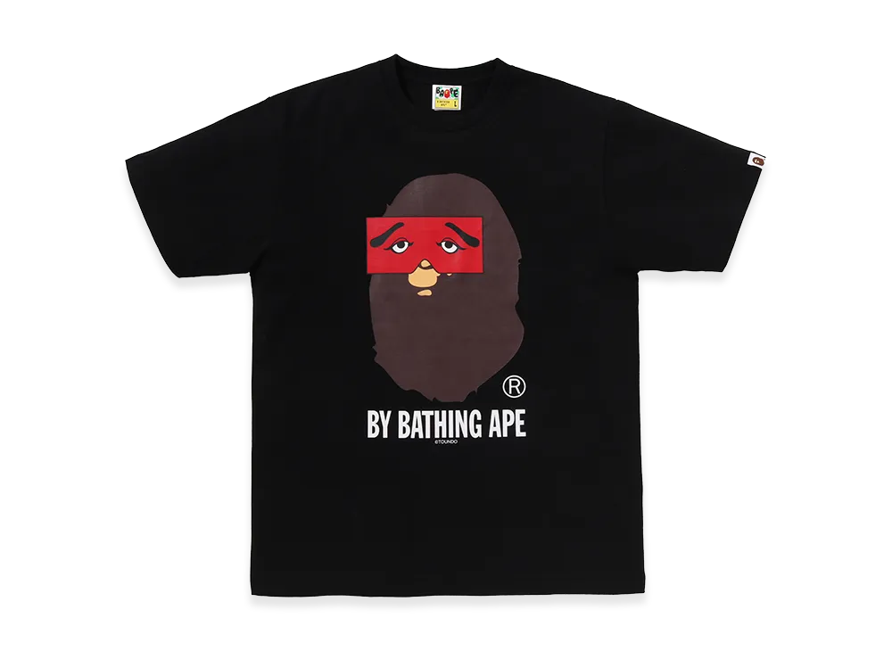 A BATHING APE x NIWAKASENPEI Bape Store One Fukuoka Bldg. By Bathing Ape Tee "Black"