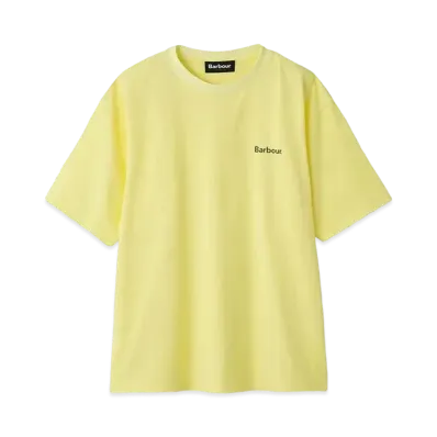 Barbour One Point Basic Logo T-Shirt (Oversized Fit) "Yellow"