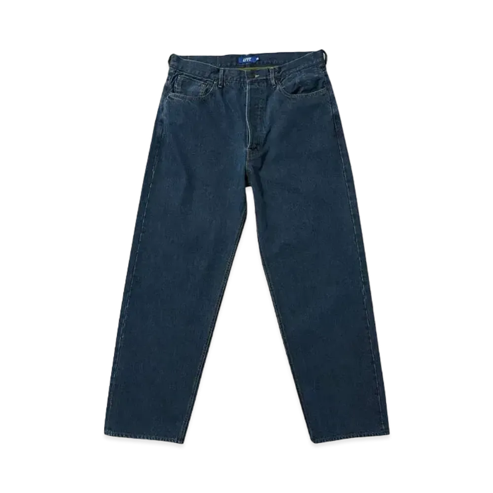 LFYT 5 POCKET WASHED DENIM PANTS BAGGIE FIT "BLUE"