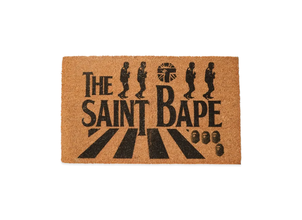 SAINT Mxxxxxx x A BATHING APE Doormat "Brown"