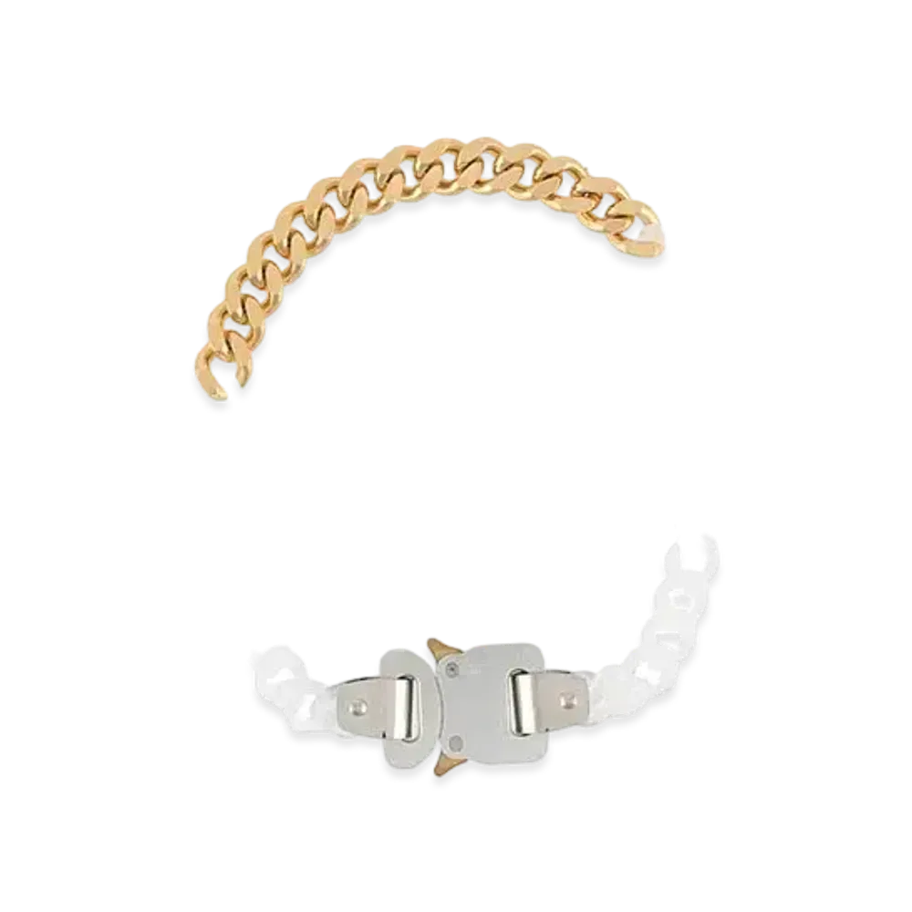 1017 ALYX 9SM Contrast Chain Necklace "White/Gold"
