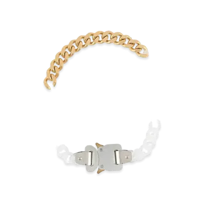 1017 ALYX 9SM Contrast Chain Necklace "White/Gold"