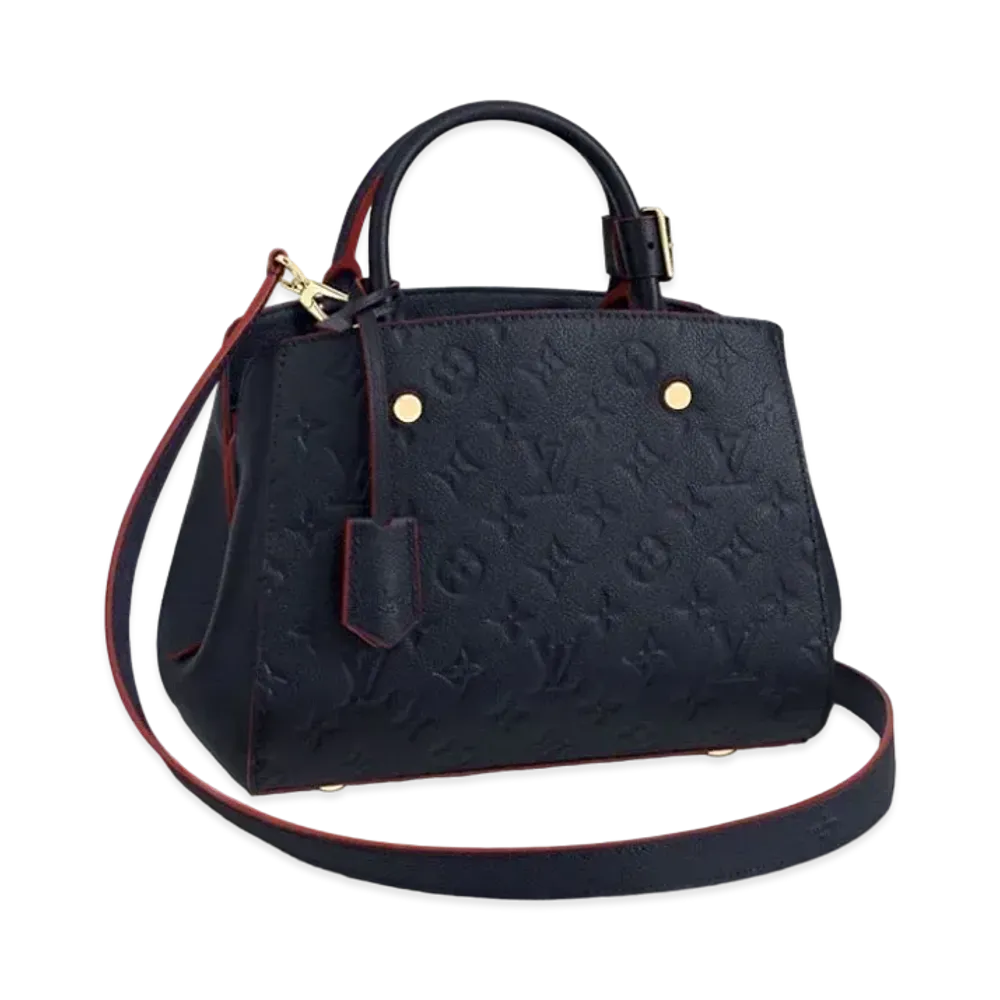 Louis Vuitton Monogram Empreinte Montaigne BB "Marine Rouge"