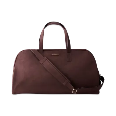FEELS. Suede Touch Travel Bag "Brown"