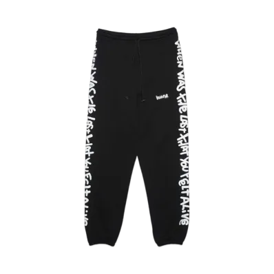 DISCLAIMER PANTALONE UOMO IN FELPA "NERO"