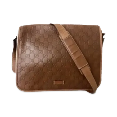 GUCCI Shoulder Bag Guccisima "Brown"