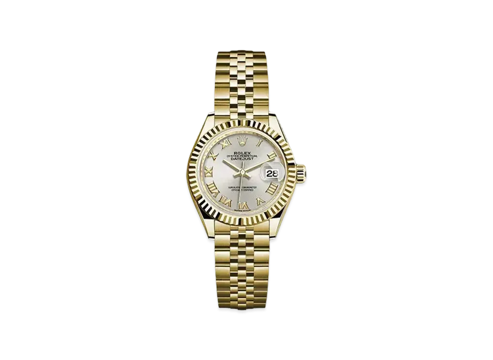 ROLEX Date-Just 28 Silver Dial 279178