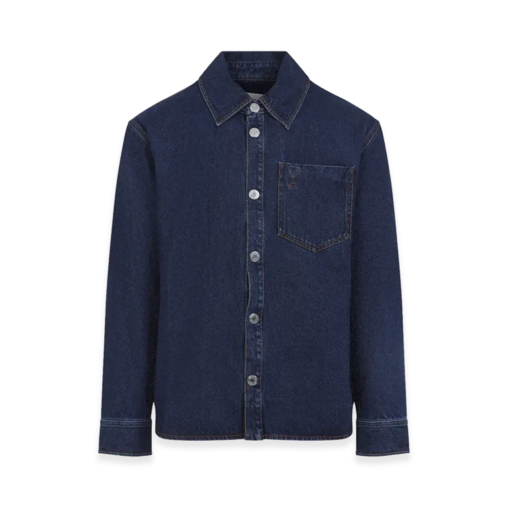 AMI PARIS Denim Oversize Shirt "Blue"