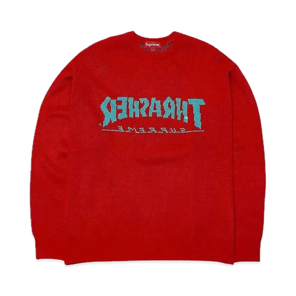 Supreme x THRASHER Sweater "Red"