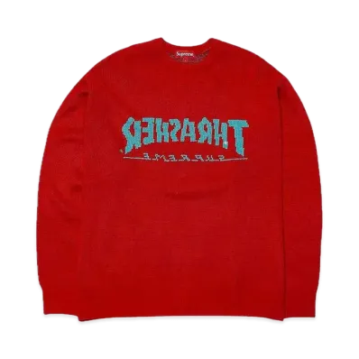 Supreme x THRASHER Sweater "Red"