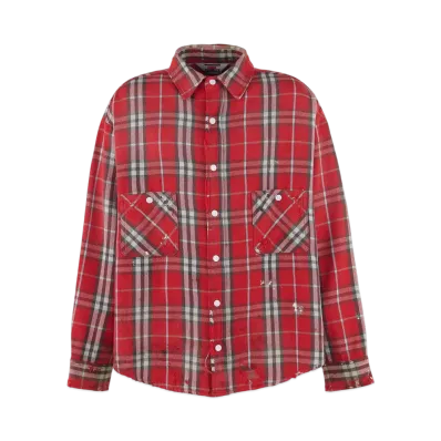 SAINT Mxxxxxx Flannel Shirt Check "Red"
